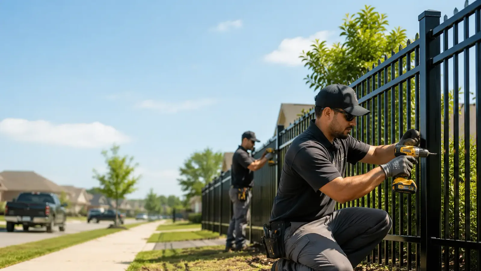 Metal Fence Installation in Long Beach, MS